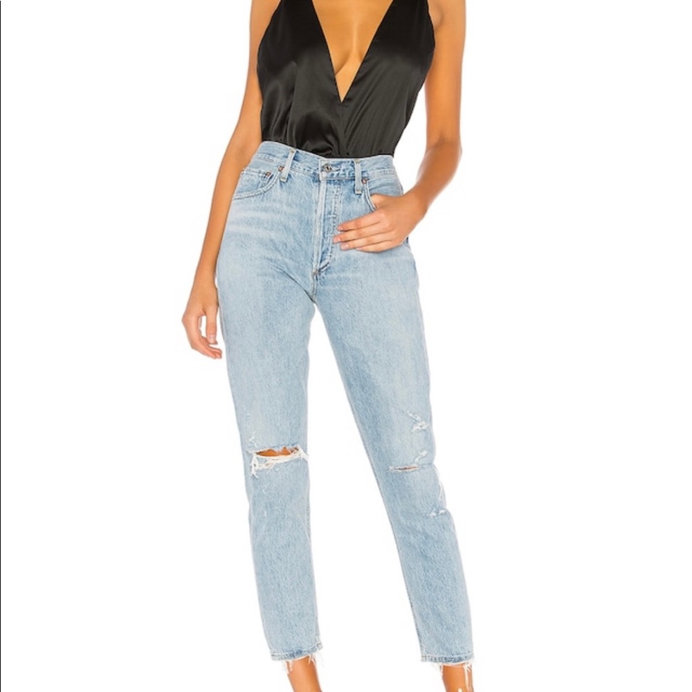 Agolde Jamie High Rise Classic Denim Jeans